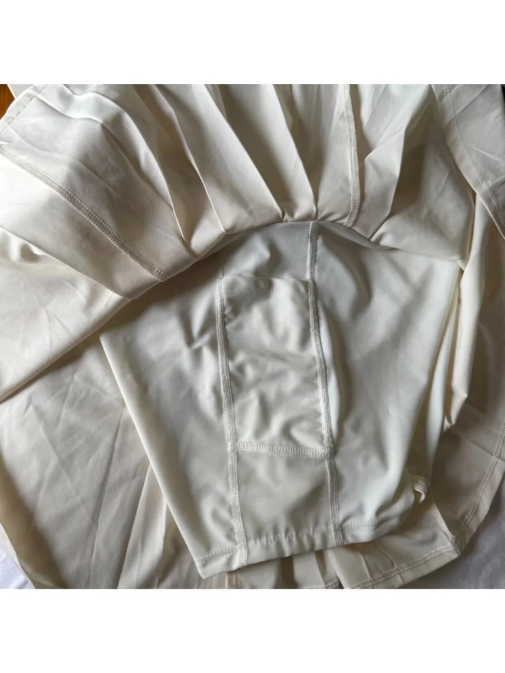 Crane Womens Premium Pleated Skort Built-In Short Cream S Activewear Pickleball - Picture 12 of 16